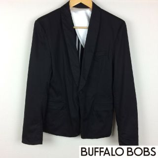 バッファローボブス(BUFFALO BOBS)の美品 バッファローボブズ 長袖テーラードジャケット ブラック サイズ1(テーラードジャケット)