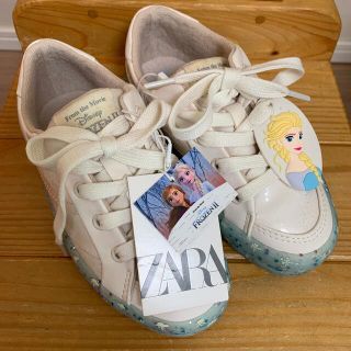 ザラキッズ(ZARA KIDS)のZARA Frozen II アナ雪 スニーカー 18cm(スニーカー)