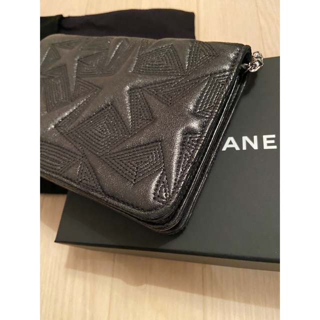 正規品 CHANEL チェーンウォレット スターエンボス