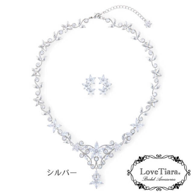 Love Tiara★フラワーガーデンジルコニアネックレスセット 1