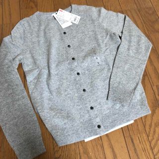 ユニクロ(UNIQLO)のあーちゃん様専用　新品　ユニクロ　カシミヤクルーネックガーデン(カーディガン)