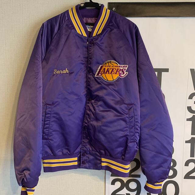 chalk line lakers スタジャン　チョークライン