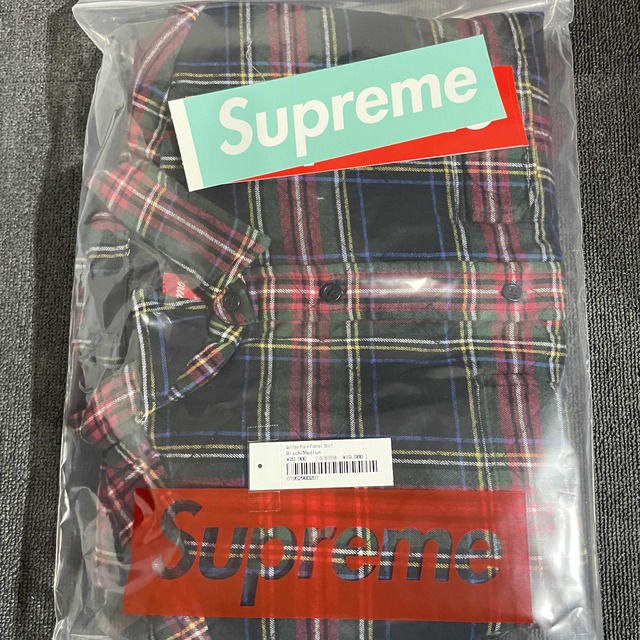 Supreme Quilted Plaid Flannel Shirt M 3
