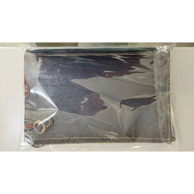 濃紺 ネイビーブルー セカンドバッグ 本革 イタリアン カリグラフィー 手染め メンズのバッグ(セカンドバッグ/クラッチバッグ)の商品写真