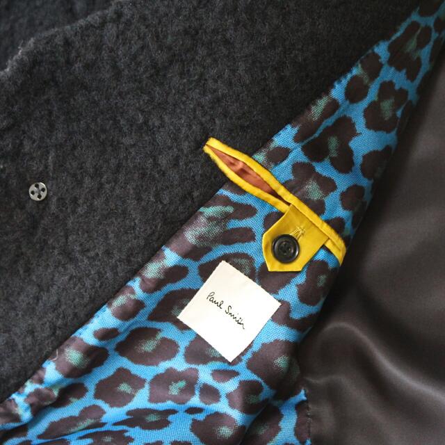 Paul Smith(ポールスミス)の《ポールスミス》新品 起毛 厚手 裏地レオパード柄 ボアチェスターコート XL メンズのジャケット/アウター(チェスターコート)の商品写真