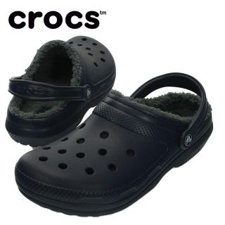 クロックス(crocs)の26cm クロックス classic lined clog ネイビー ボア(サンダル)