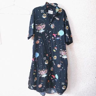 ツモリチサト(TSUMORI CHISATO)のツモリチサト niko and… 宇宙柄ワンピース  ニコアンド(ロングワンピース/マキシワンピース)