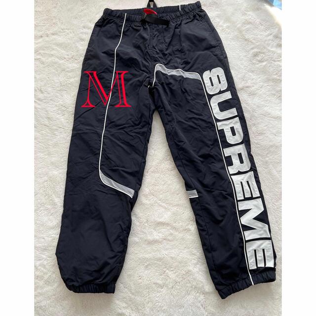 Supreme(シュプリーム)のSupreme S Paneled Belted Track Pant 黒 M メンズのパンツ(ワークパンツ/カーゴパンツ)の商品写真