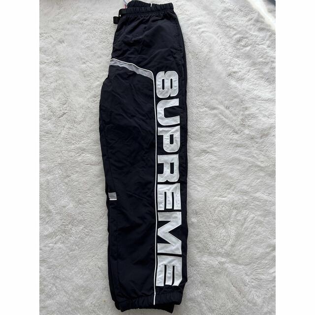 Supreme(シュプリーム)のSupreme S Paneled Belted Track Pant 黒 M メンズのパンツ(ワークパンツ/カーゴパンツ)の商品写真