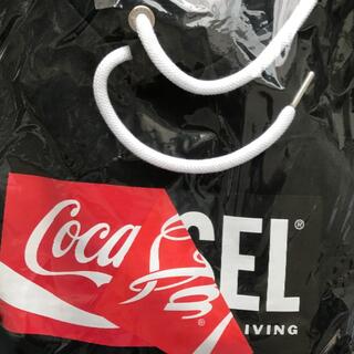 DIESEL パーカー　Coca-Cola コカコーラ　ロゴ　フード　ブラックL