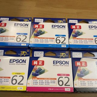 エプソン(EPSON)のEPSON インクカートリッジ IC62シリーズ 12個セット(オフィス用品一般)