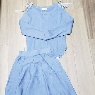 ジルスチュアート(JILLSTUART)のJILLSTUART リボンニットセットアップ(セット/コーデ)