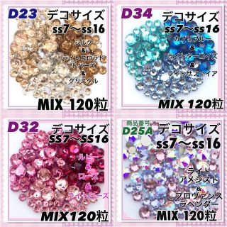 スワロフスキー(SWAROVSKI)のD34 デコサイズ  ブルーカラー  スワロフスキー(デコパーツ)