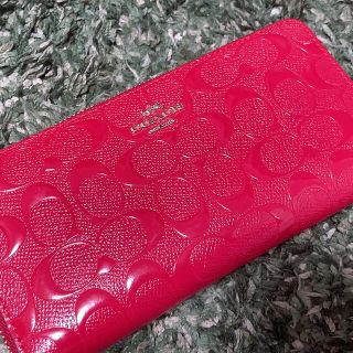 コーチ(COACH)のゅん様専用　美品　coach 長財布　赤(財布)