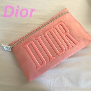 ディオール(Dior)の新品未使用❤️ディオールノベルティ　ポーチ❤️ピンク❤️ロゴ(ポーチ)