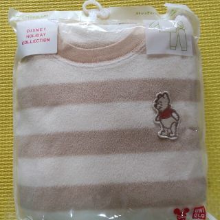 ユニクロ(UNIQLO)の★専用★UNIQLO　ストレッチマイクロフリースパジャマ（プーさん）90サイズ(パジャマ)