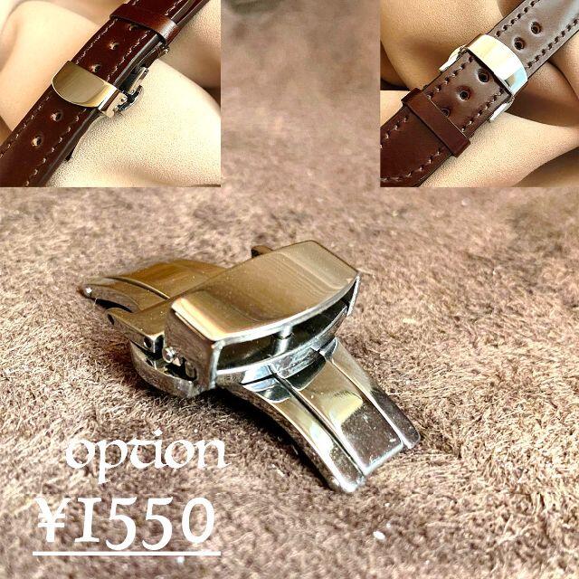 ost-296 オーストリッチ 腕時計ベルト グレー (ラグ幅22mm)