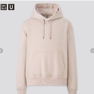 ユニクロ(UNIQLO)のレア　ユニクロU スウェットプルパーカー　ピンク　XL (パーカー)