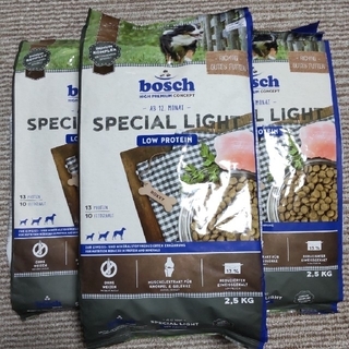 ボッシュ(BOSCH)の3袋★注確認★ボッシュ ハイプレミアム スペシャルライト 2.5kg×3(ペットフード)