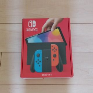 新品 Nintendo Switch 有機ELモデル ネオンブルー/レッド cの通販 by ...