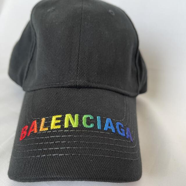 新品　バレンシアガ　BALENCIAGA ロゴキャップ　ブラック