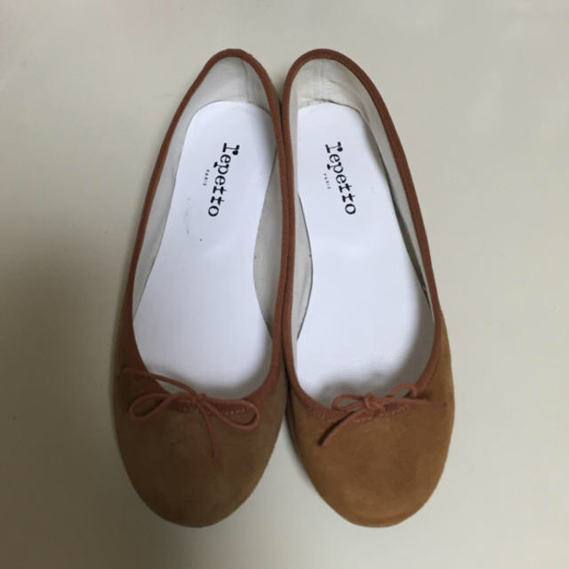 repetto(レペット)のレペット 紐リボン フラットパンプス 38 レディースの靴/シューズ(バレエシューズ)の商品写真