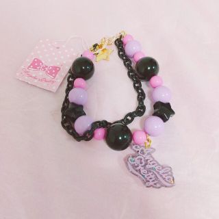 アンジェリックプリティー(Angelic Pretty)のNeonロゴブレスレット 黒(ブレスレット/バングル)