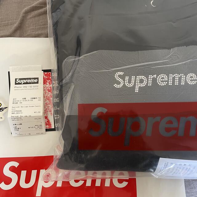 Supreme Swarovski Box Logo Hooded Sサイズ