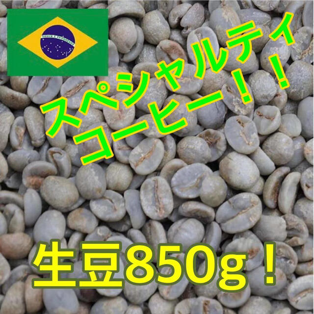スペシャルティコーヒー！ブラジル　セラード農園　生豆850g！
