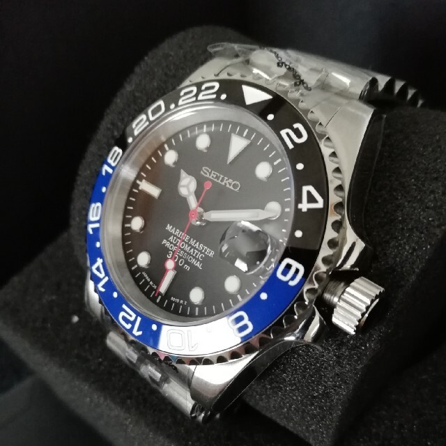 SEIKO(セイコー)のSEIKO  Mod カスタム時計 NH35 自動巻き GMTマスターⅡタイプ メンズの時計(腕時計(アナログ))の商品写真