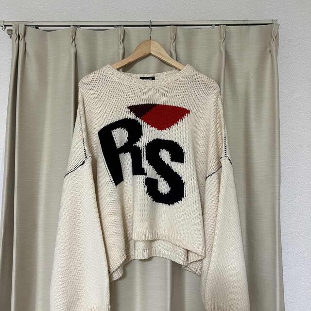 RAF SIMONS(ラフシモンズ)のRAF SIMONS/Cropped oversized RS sweater メンズのトップス(ニット/セーター)の商品写真