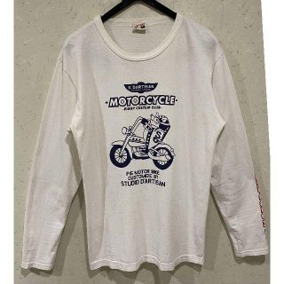 ステュディオダルチザン(STUDIO D'ARTISAN)の＊ダルチザン 豚ライダー 袖プリント 長袖Tシャツ M(Tシャツ/カットソー(七分/長袖))