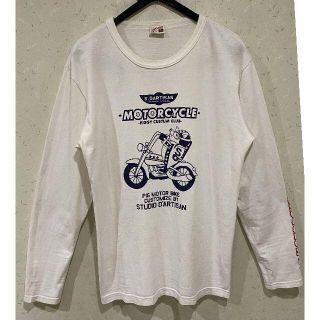 ステュディオダルチザン(STUDIO D'ARTISAN)の＊ダルチザン 豚ライダー 袖プリント 長袖Tシャツ M(Tシャツ/カットソー(七分/長袖))