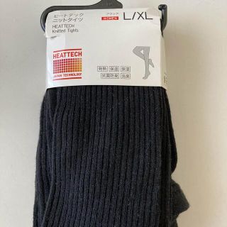 ユニクロ(UNIQLO)の新品　ヒートテックニットタイツ(リブ)(タイツ/ストッキング)