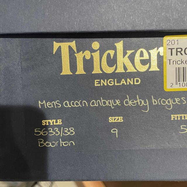 Trickers(トリッカーズ)のトリッカーズ　本物　サイズ9 メンズの靴/シューズ(ドレス/ビジネス)の商品写真