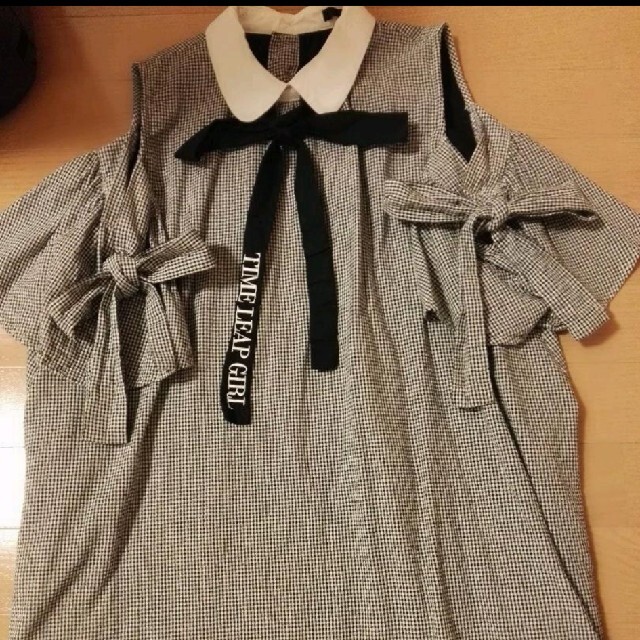 onespo リボンニットワンピ