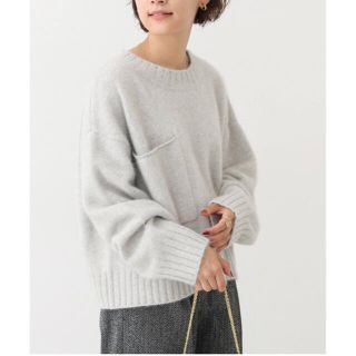 スピックアンドスパン(Spick & Span)の【新品タグ付】Spick & Span フォックス混クロップドプルオーバー(ニット/セーター)