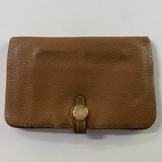 最終値下げ エルメス HERMES ドゴン GM ブラウン 長財布 格安 - 財布