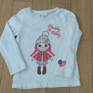 ダディオーダディー(daddy oh daddy)の100 ダディオダディ 薄手ロンT 白(Tシャツ/カットソー)