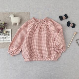 キャラメルベビー&チャイルド(Caramel baby&child )のsoor ploom Ramona Blouse, Gingham 5y(ブラウス)