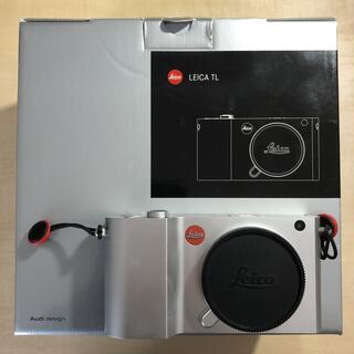 ライカ(LEICA)のLeica TL SILVER 美品 付属品完備 汎用カメラストラップ用ピン付(ミラーレス一眼)