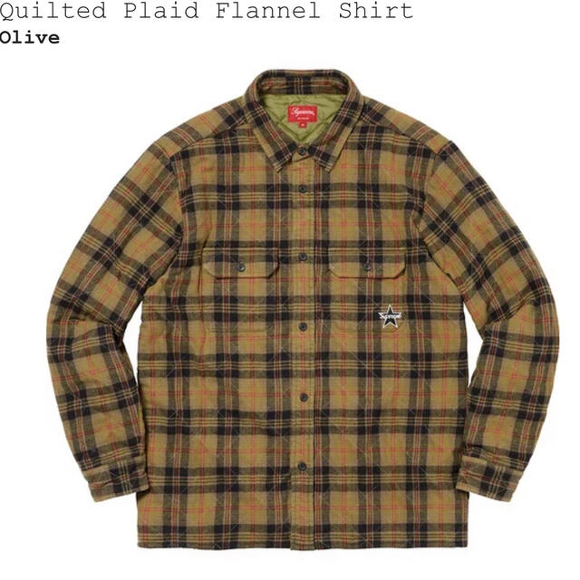 Mサイズ Supreme Quilted Plaid Flannel Shirt