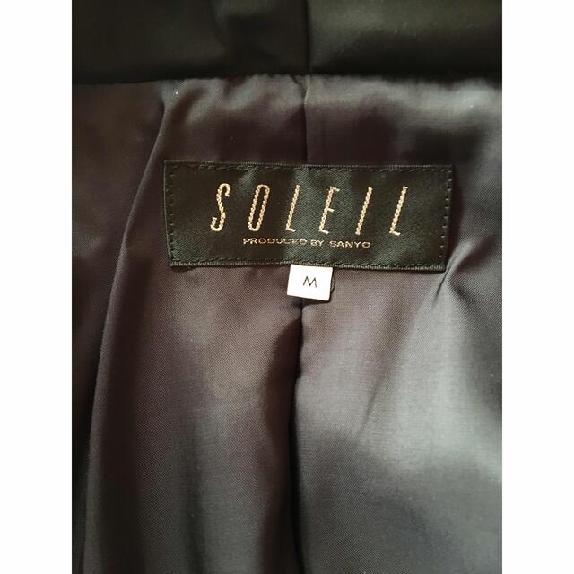 SOLEIL(ソレイユ)のSOLEILロングコート Ｍ ブラック レディースのジャケット/アウター(ロングコート)の商品写真