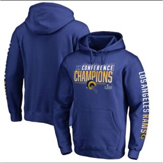 NFL L.A Ramsパーカー　2018NFC champion記念　M(スウェット)