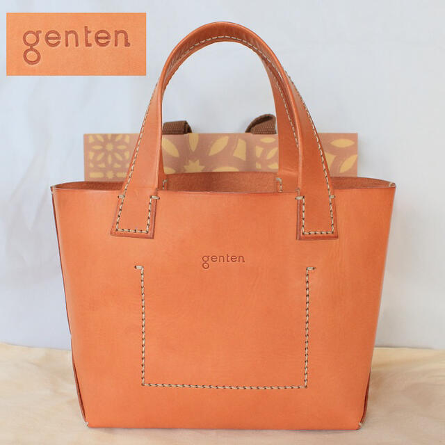 春の新作続々 美品 genten ゲンテン 3 way 牛革トートバッグ