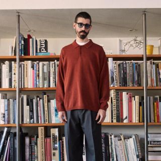 スティーブンアラン(steven alan)のスティーブンアラン　ニットポロ　LONG SLEEVE POLOSHIRT(ニット/セーター)