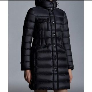 モンクレール(MONCLER)のMONCLER　エルミンヌ　ブラック　サイズ0(ダウンジャケット)