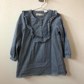 ザラキッズ(ZARA KIDS)のzara kids ヒッコリーワンピース(ワンピース)