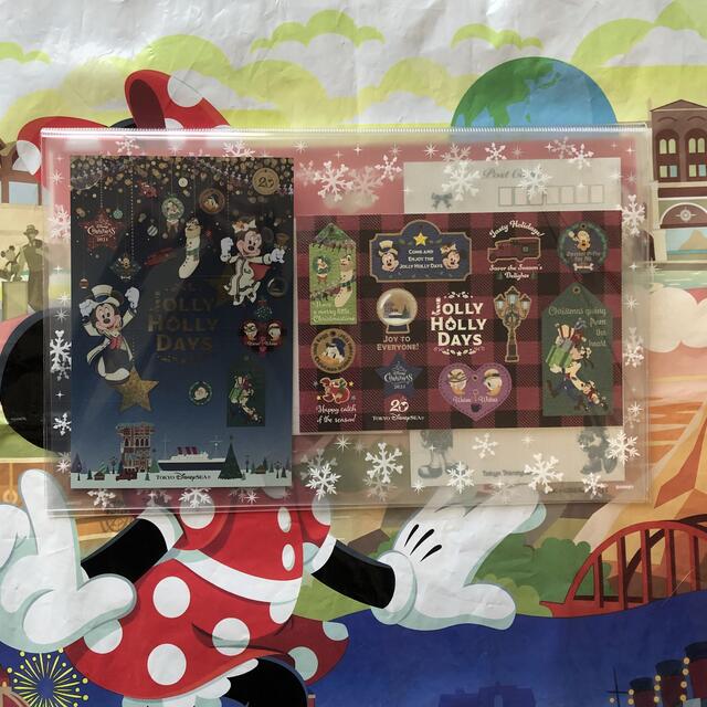 Disney(ディズニー)の新作♡ 2021 クリスマス　ポストカード　セット　ディズニーリゾート エンタメ/ホビーのおもちゃ/ぬいぐるみ(キャラクターグッズ)の商品写真