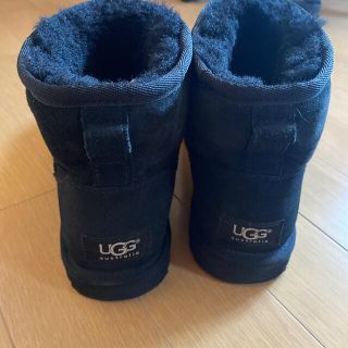 アグ(UGG)のUGG アグ　ムートンブーツ　23 ショート丈　黒　ブラック(ブーツ)